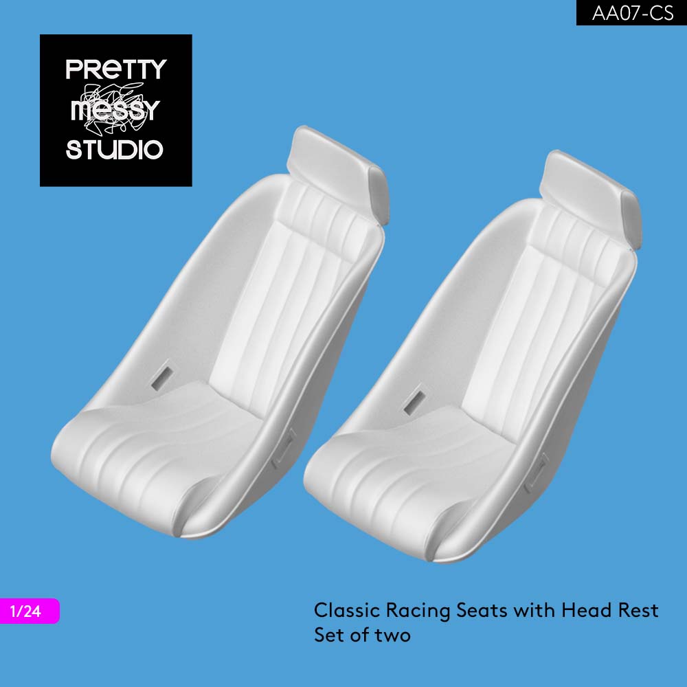 1/24 Cobra Classic Racing Seats with Head Rest