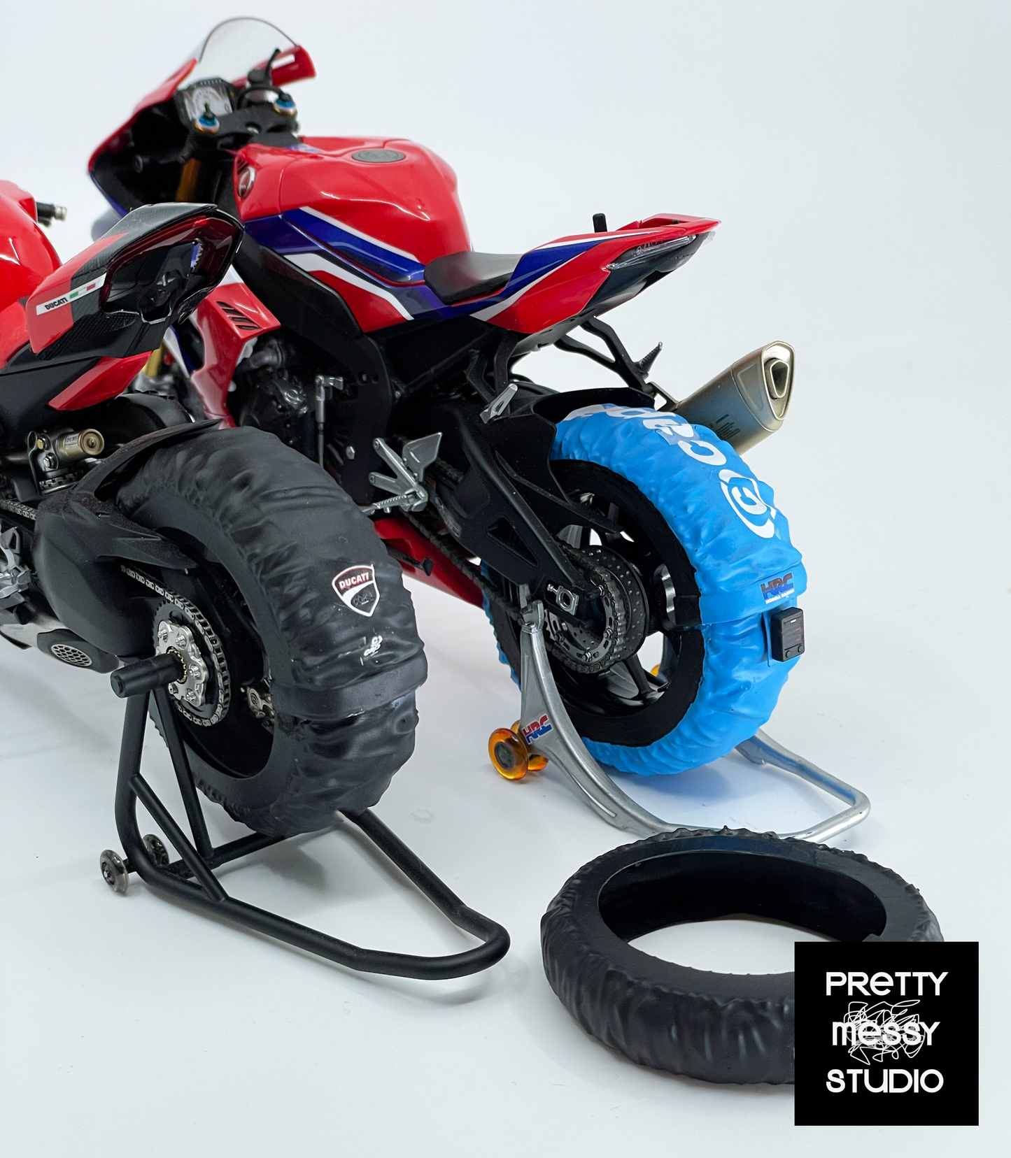 1/12 Tyre Warmer Set for Modern Superbikes