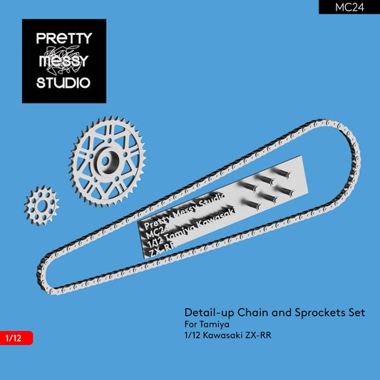 Tamiya 1/12 Kawasaki ZX-RR Detail-up Chain and Sprockets set