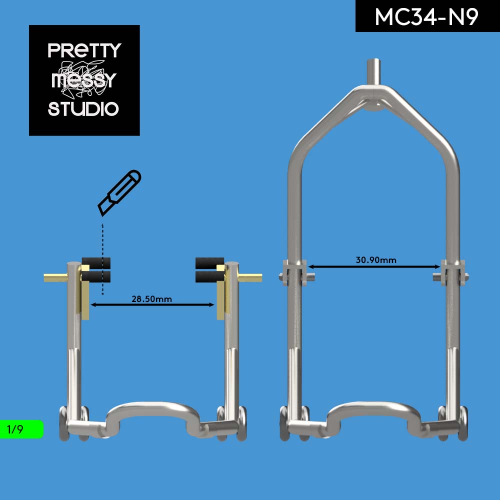 1/9 Front Wheel Lift Paddock Stand - Narrow