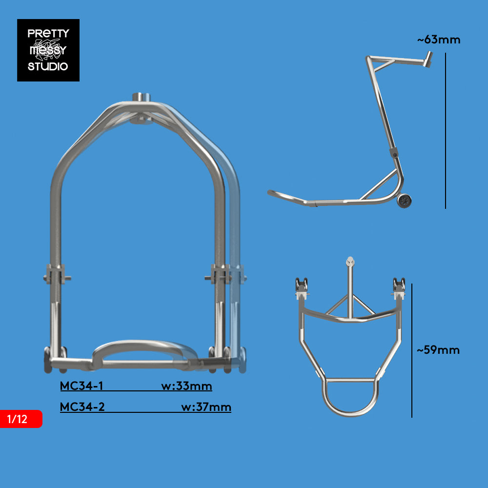 1/12 Front Wheel Lift Paddock Stand - Wide