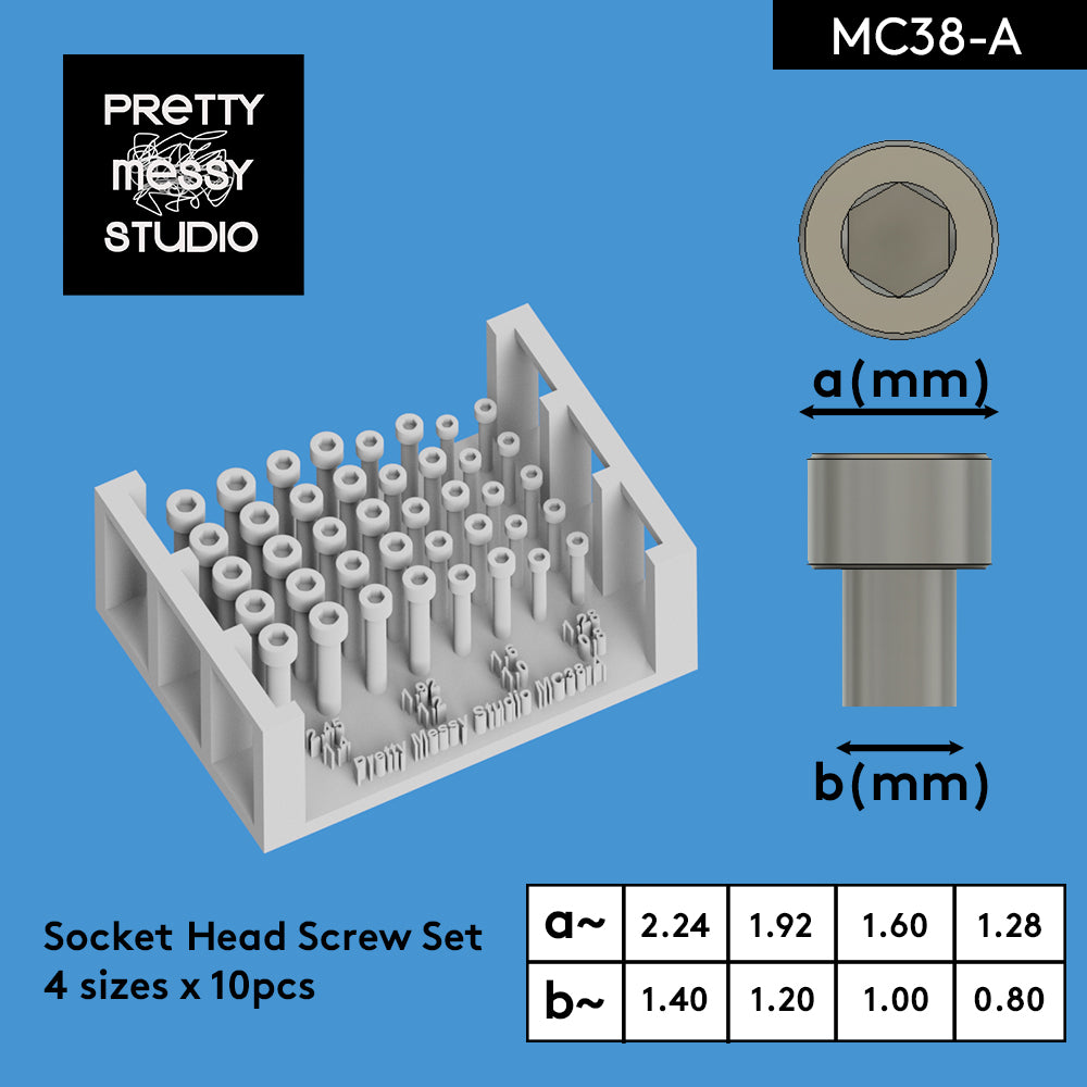 Detail-up Screw Set 3D Printed