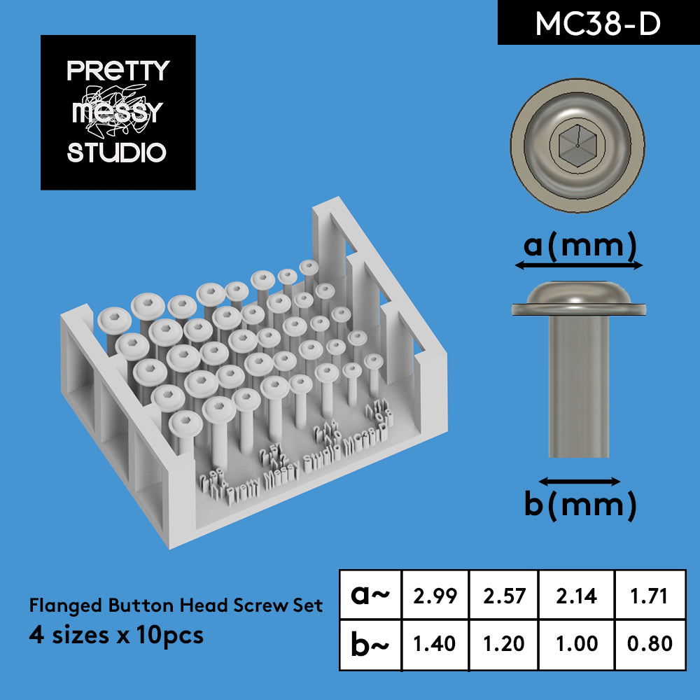 Detail-up Screw Set 3D Printed