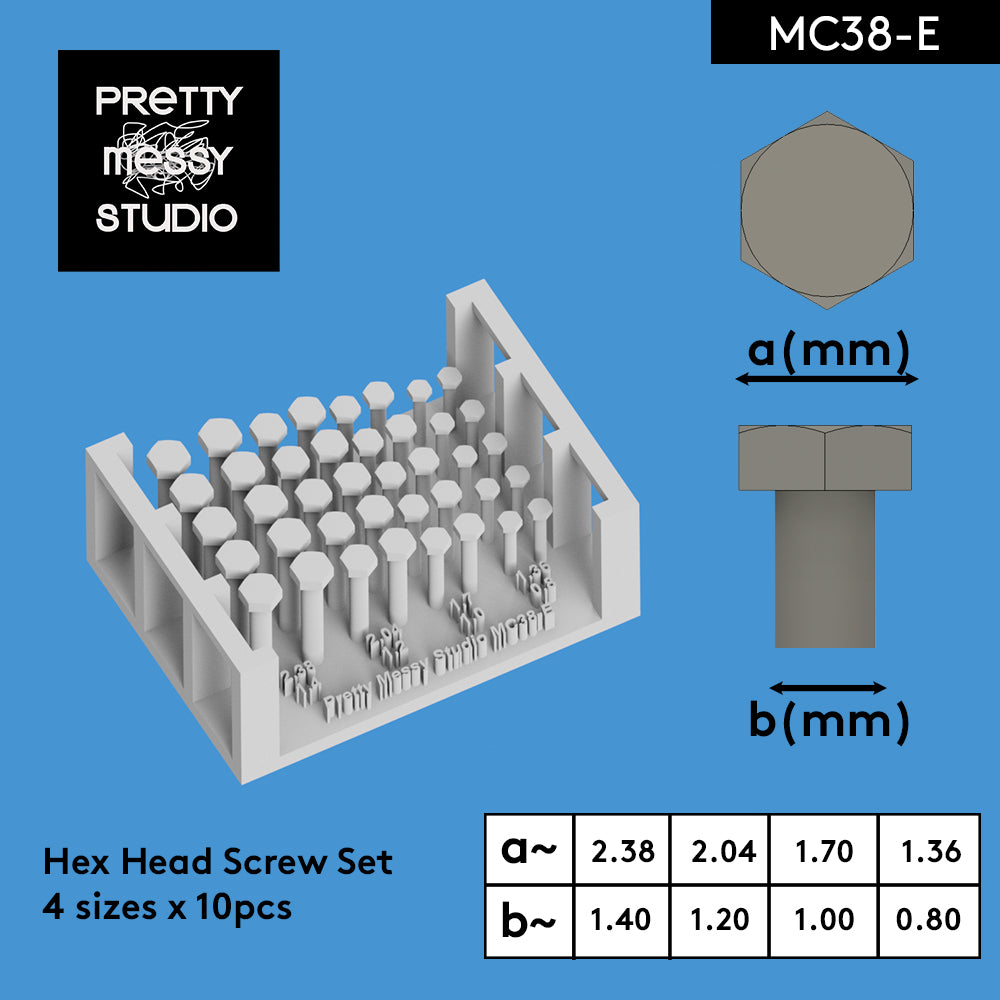 Detail-up Screw Set 3D Printed