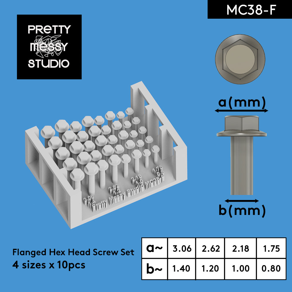 Detail-up Screw Set 3D Printed