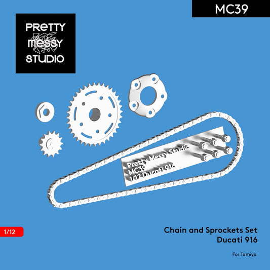 Tamiya 1/12 Ducati 916 Detail-up Chain and Sprockets set