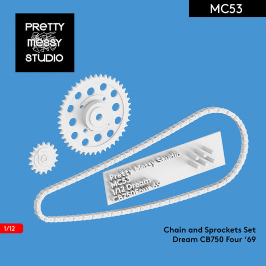 1/12 Aoshima Dream CB750 Four '69 Detail-up Chain and Sprockets set