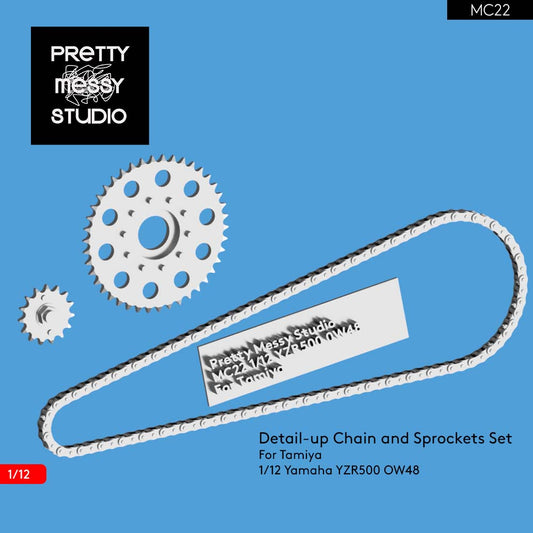 Tamiya 1/12 Yamaha YZR500 OW48 Detail-up Chain and Sprockets set